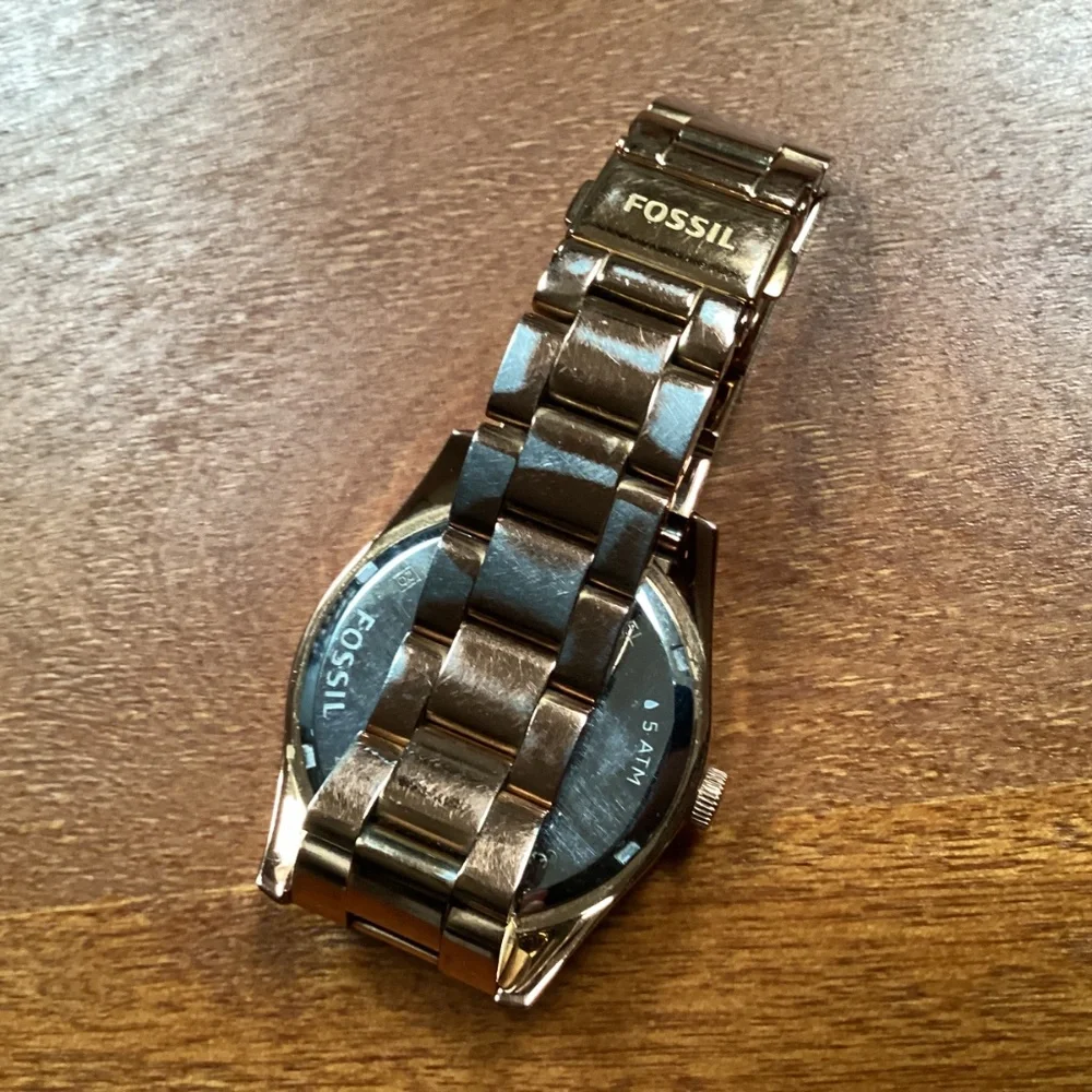 Fossil Perfect Boyfriend Rose Gold-tone Women’s Watch ES 3587